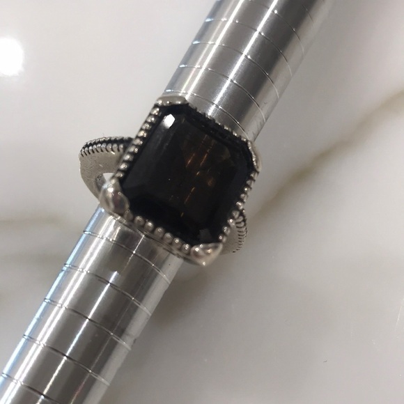 BEAUTIFUL Faceted Smoky Quartz Sterling Ring—Excl. - Picture 9 of 15